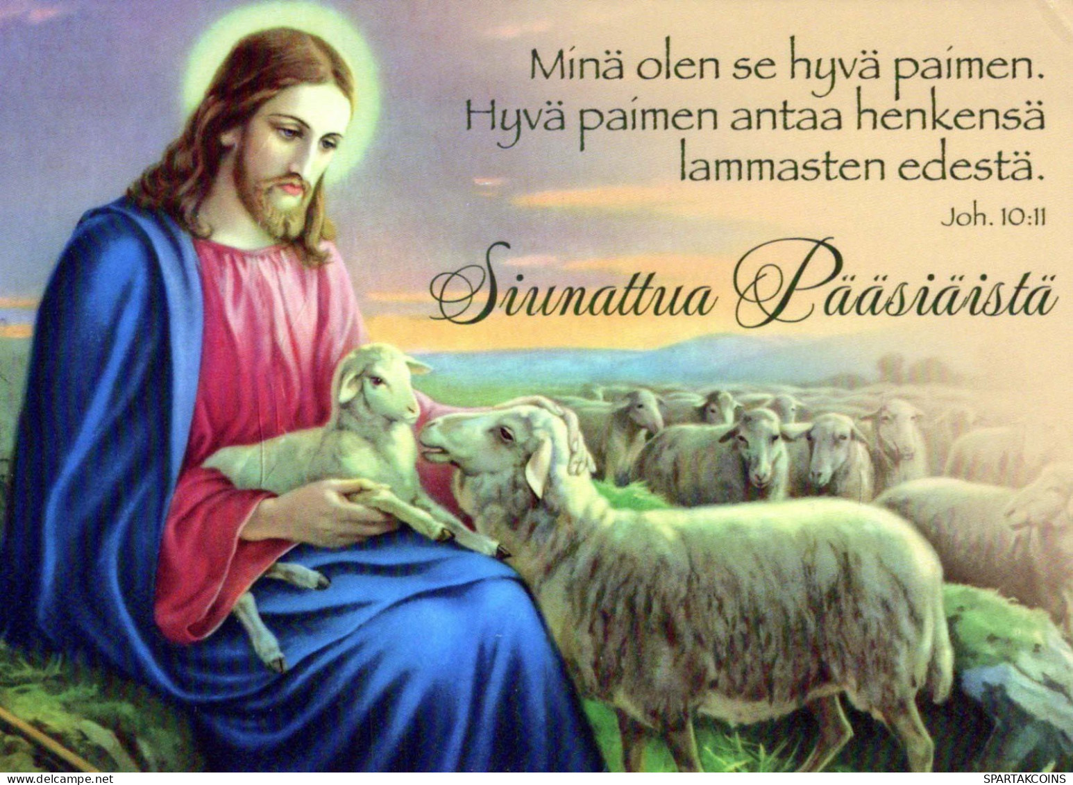 CRISTO SANTO Religione Vintage Cartolina CPSM #PBQ032.IT - Gesù