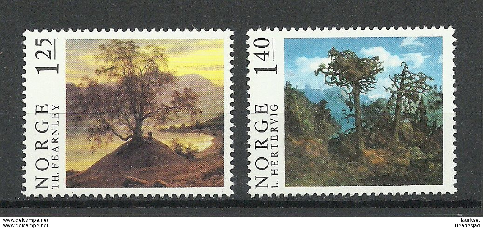 NORWAY 1976 Michel 732 - 733 MNH Kunst Art Gem√§lde - Other & Unclassified