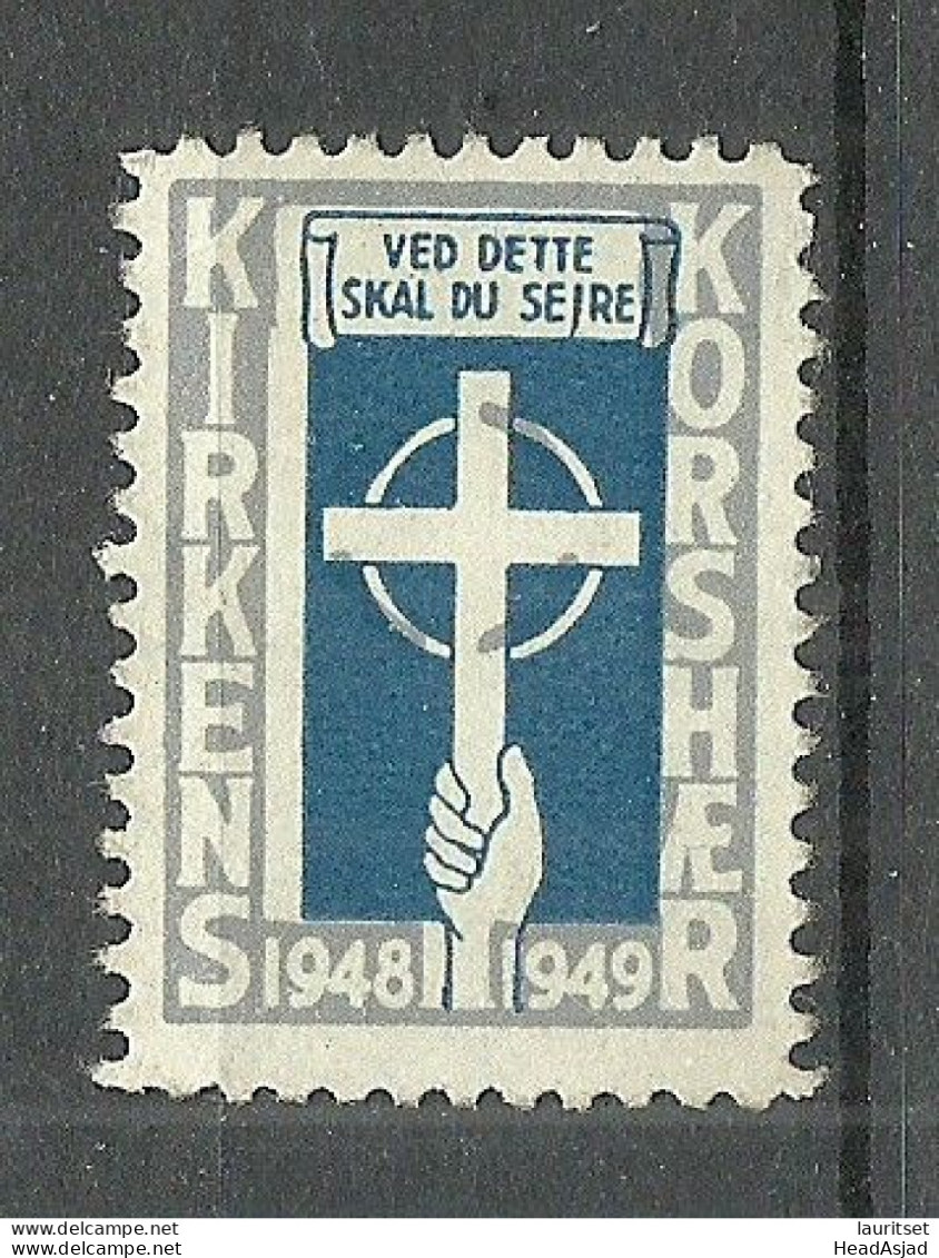 NORWAY 1948 Church Kirche Religion Vignette Advertising Poster Stamp (*) - Christianisme