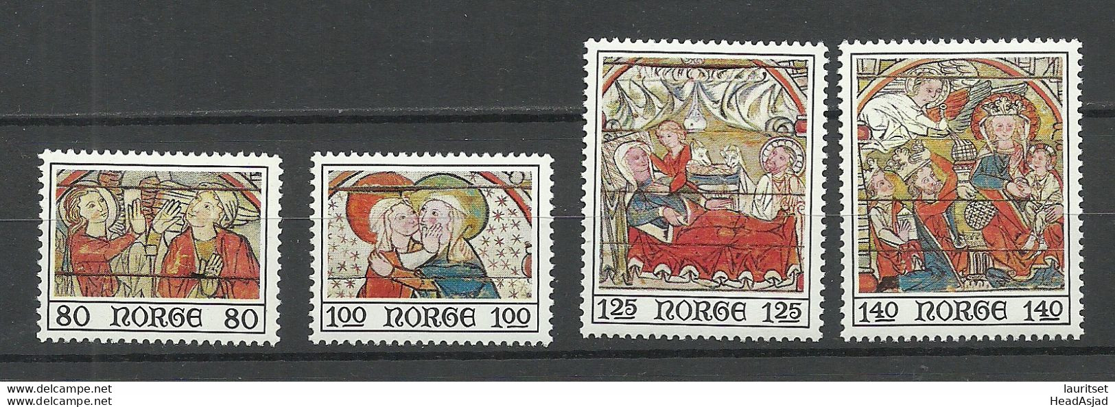 NORWAY 1975 Michel 714 - 717 MNH Noel Christmas Weihnachten - Christmas