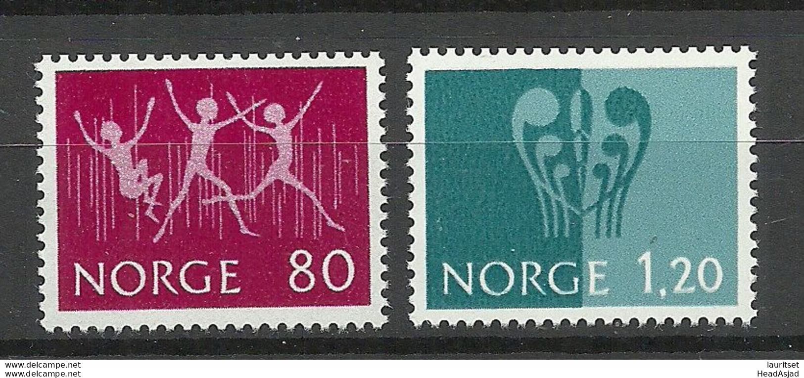 NORWAY 1979 Michel 645 - 646 MNH Jugend-Briefmarkenausstellung Philatelic Exhibition INTERJUNEX - Expositions Philatéliques