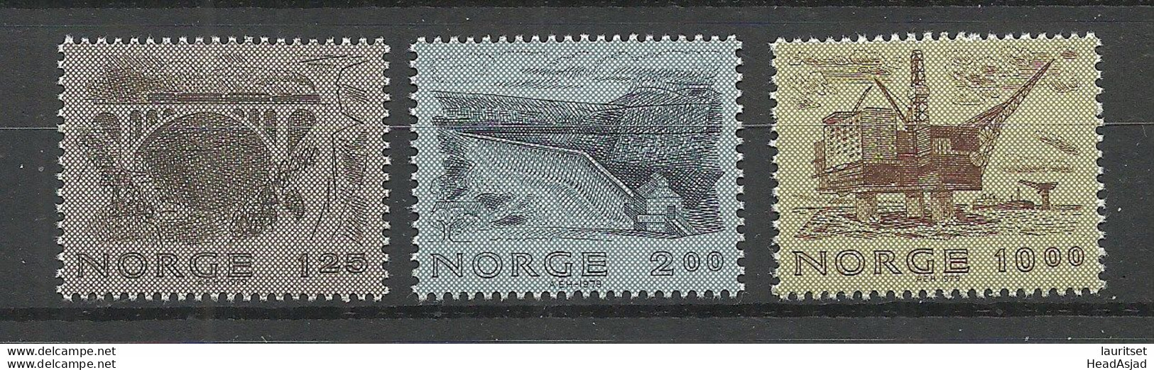 NORWAY 1979 Michel 803 - 805 MNH - Unused Stamps
