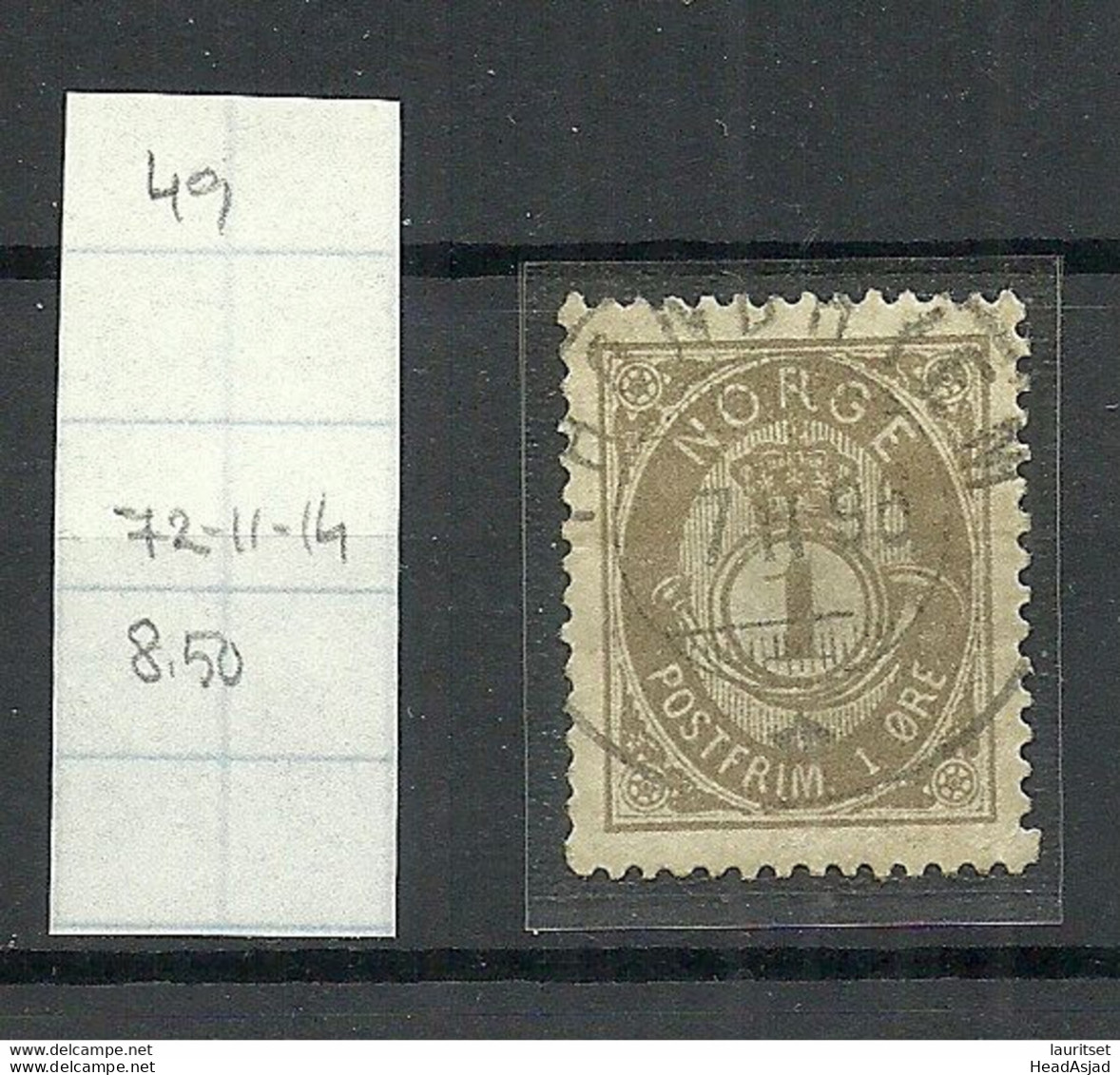 NORWAY 1890 Michel 49 O Nice Cancel - Oblitérés