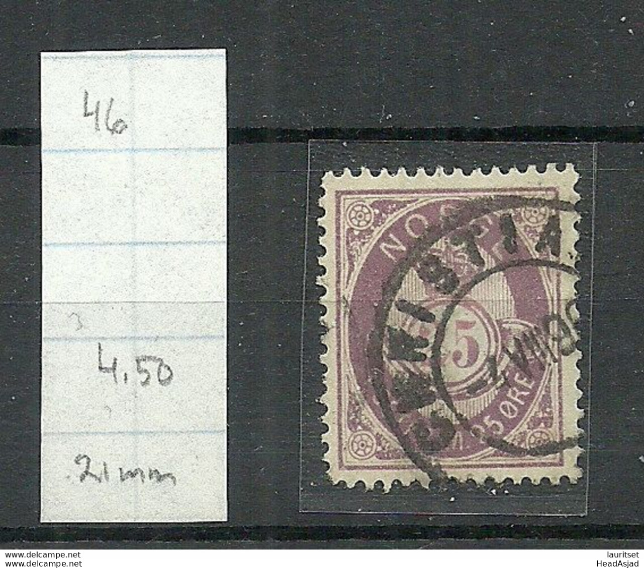 NORWAY 1884 Michel 42 O - Used Stamps