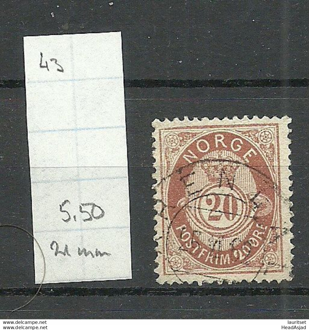 NORWAY 1882 Michel 40 O - Used Stamps