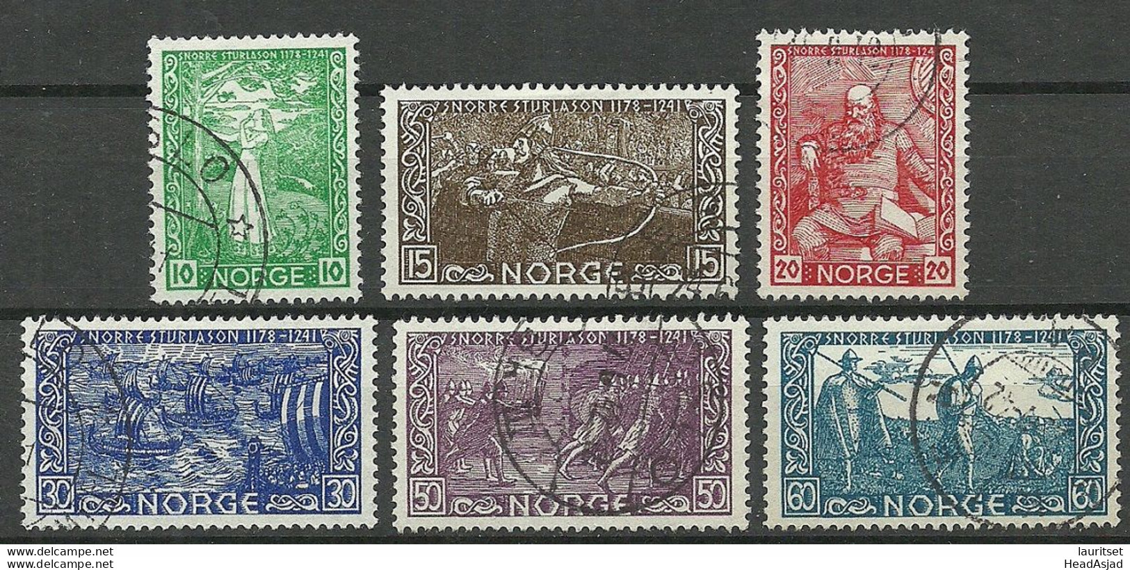 NORWAY 1941 Michel 259 - 264 O - Usati