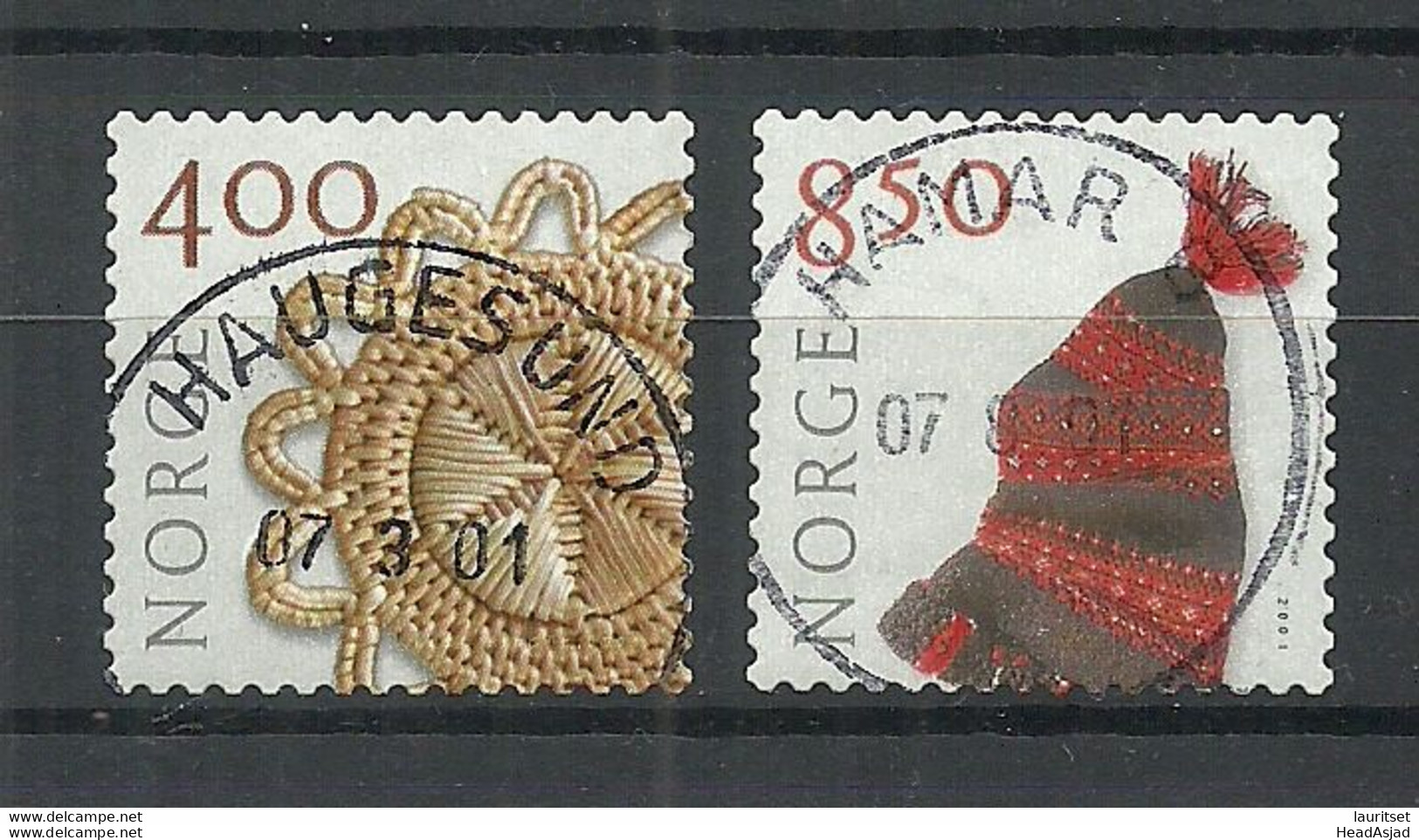 NORWAY 2001 Michel 1368 & 1391 O - Used Stamps