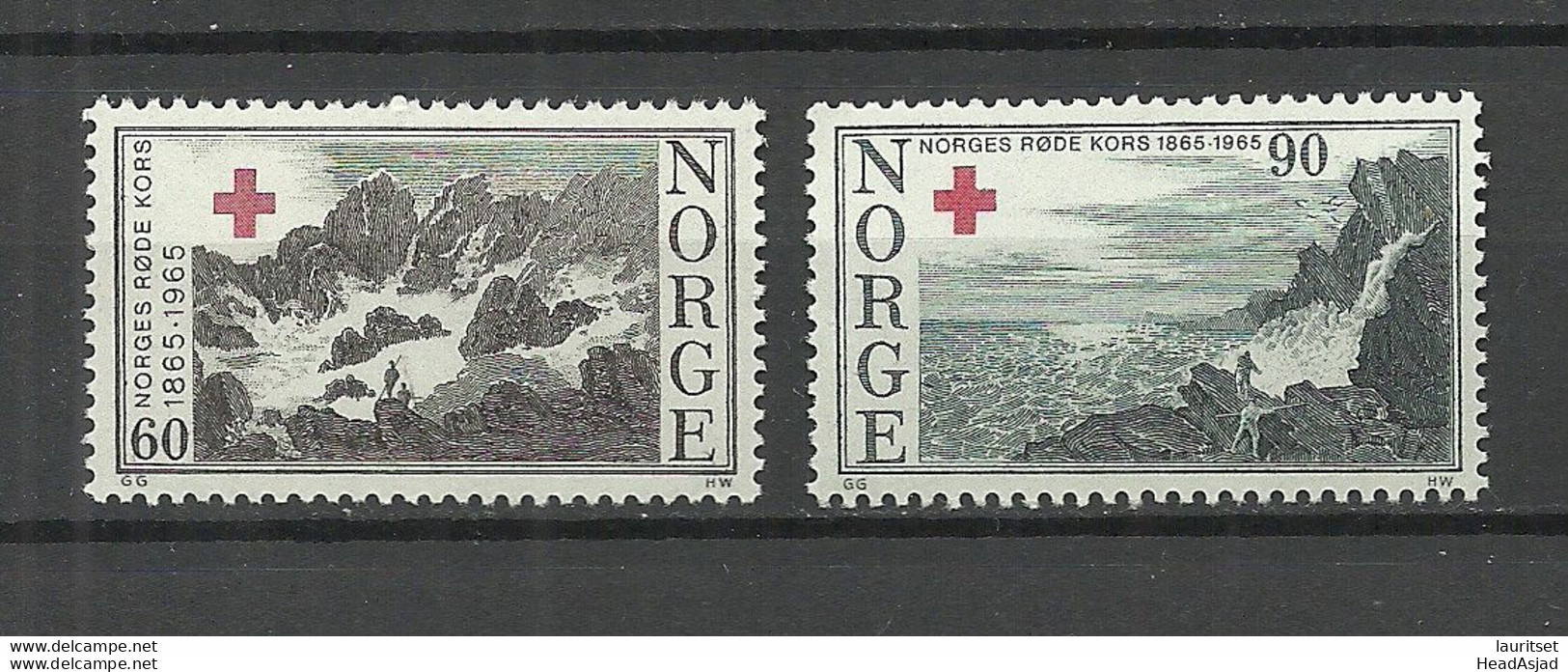 NORWAY 1965 Michel 530 - 531 MNH Red Cross - Rotes Kreuz