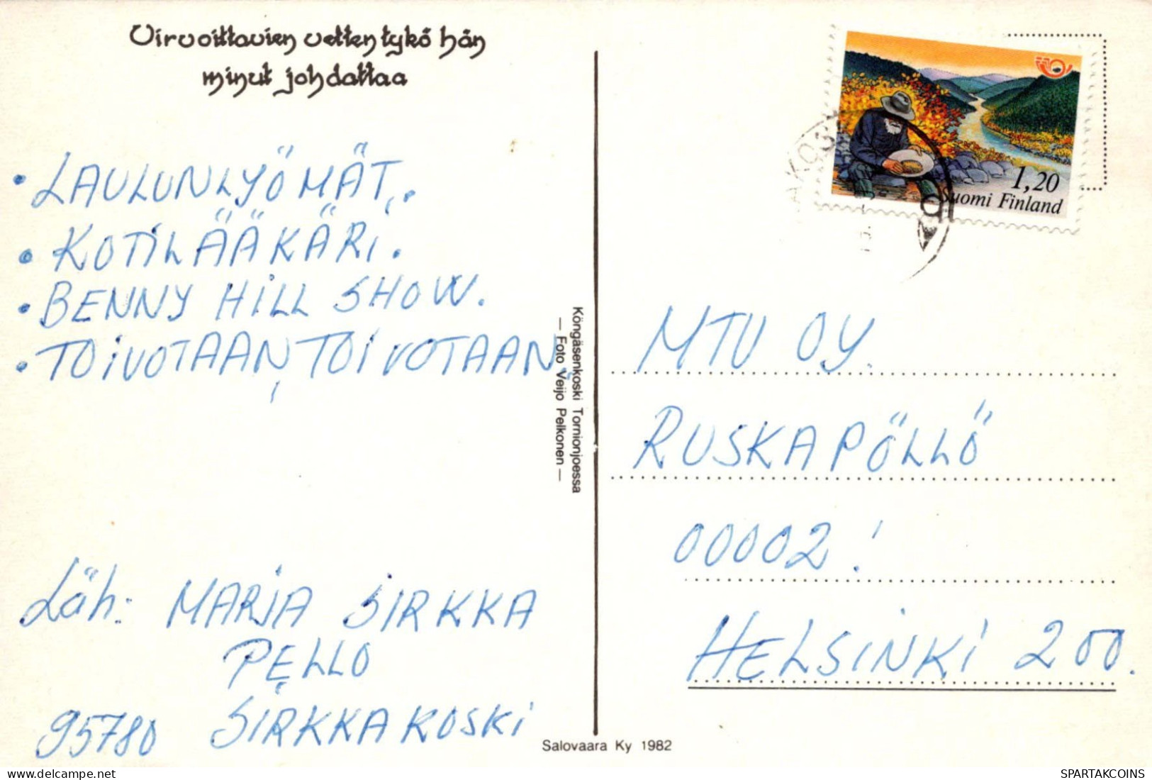 FLORES Vintage Tarjeta Postal CPSM #PAS485.ES - Bloemen