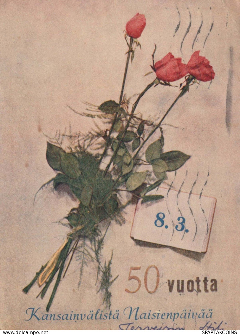 FLORES Vintage Tarjeta Postal CPSM #PAS005.ES - Bloemen