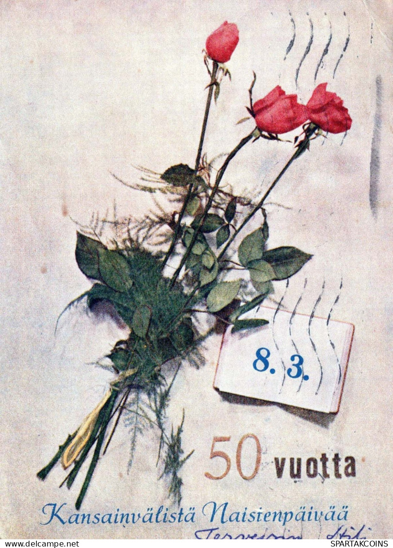 FLORES Vintage Tarjeta Postal CPSM #PAS005.ES - Bloemen