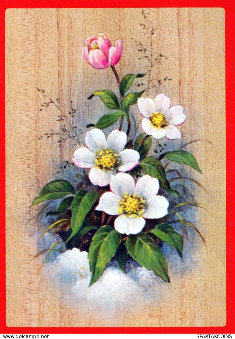 FLORES Vintage Tarjeta Postal CPSM #PAS365.ES - Bloemen