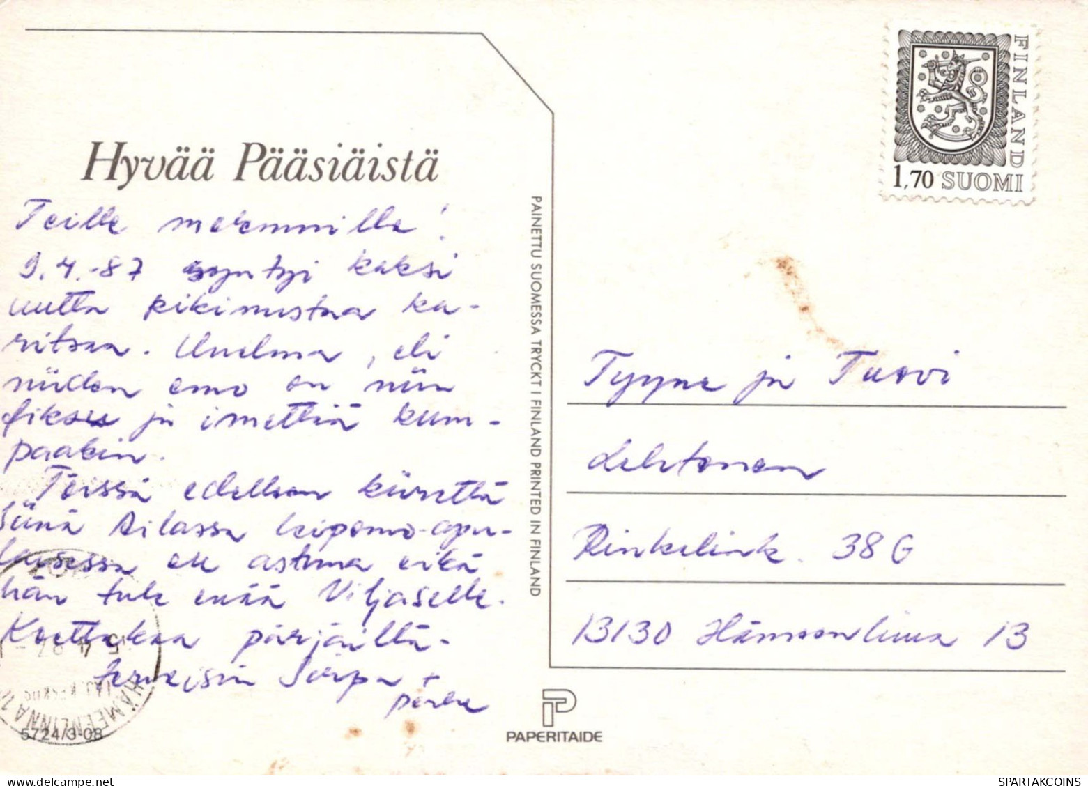 FLORES Vintage Tarjeta Postal CPSM #PAR404.ES - Flores