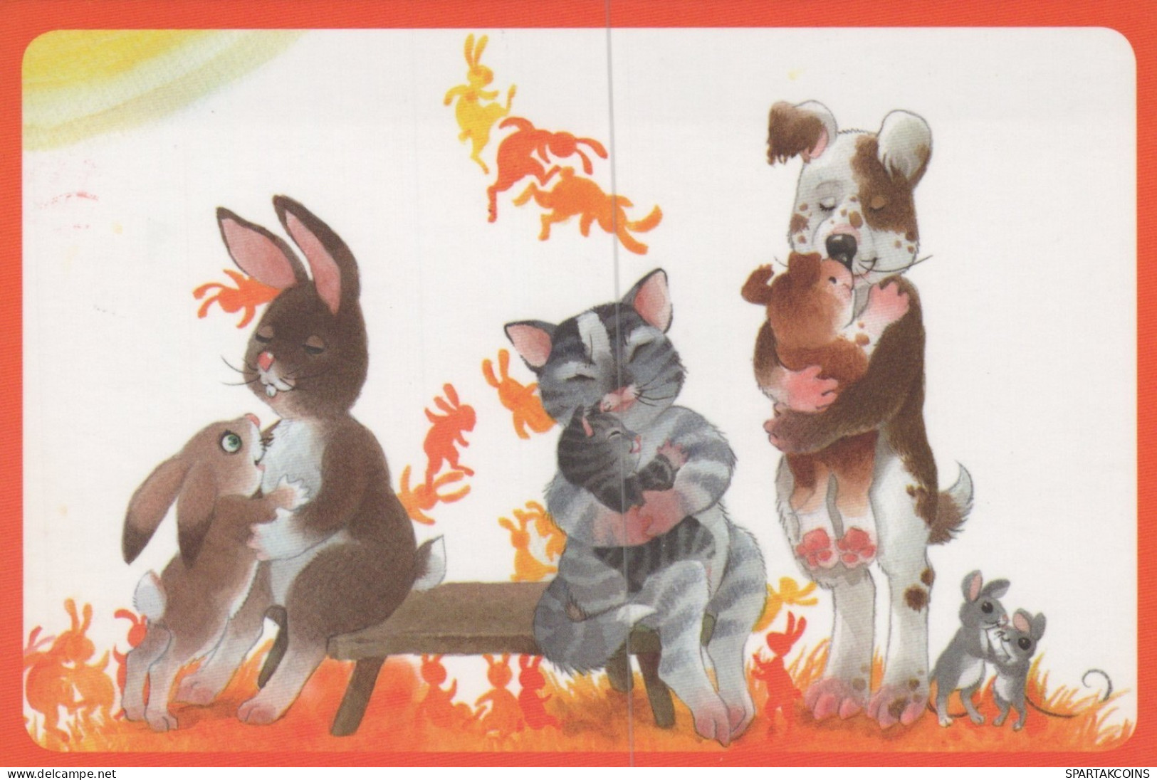 GATO GATITO Animales Vintage Tarjeta Postal CPSM #PAM392.ES - Katzen