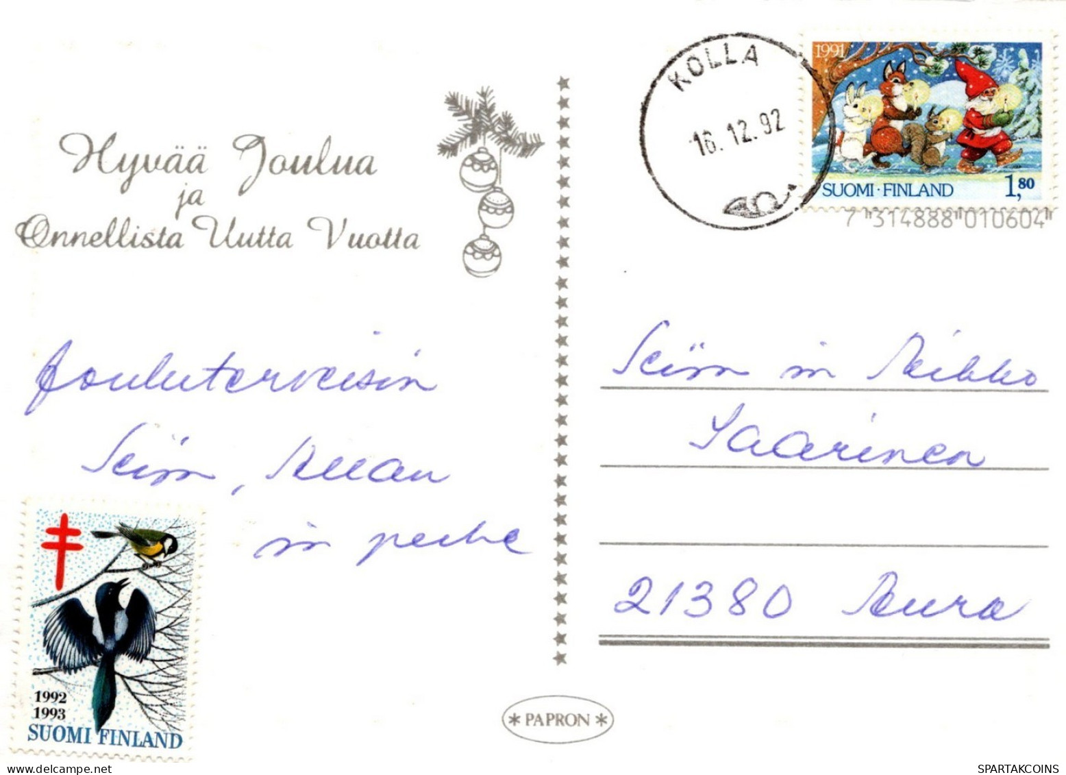 PÁJARO Animales Vintage Tarjeta Postal CPSM #PAN083.ES - Vögel