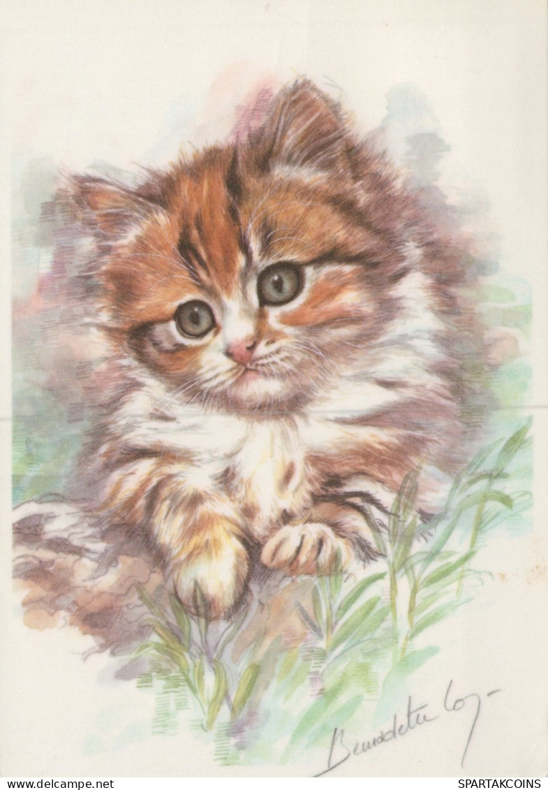 GATO GATITO Animales Vintage Tarjeta Postal CPSM #PAM267.ES - Cats