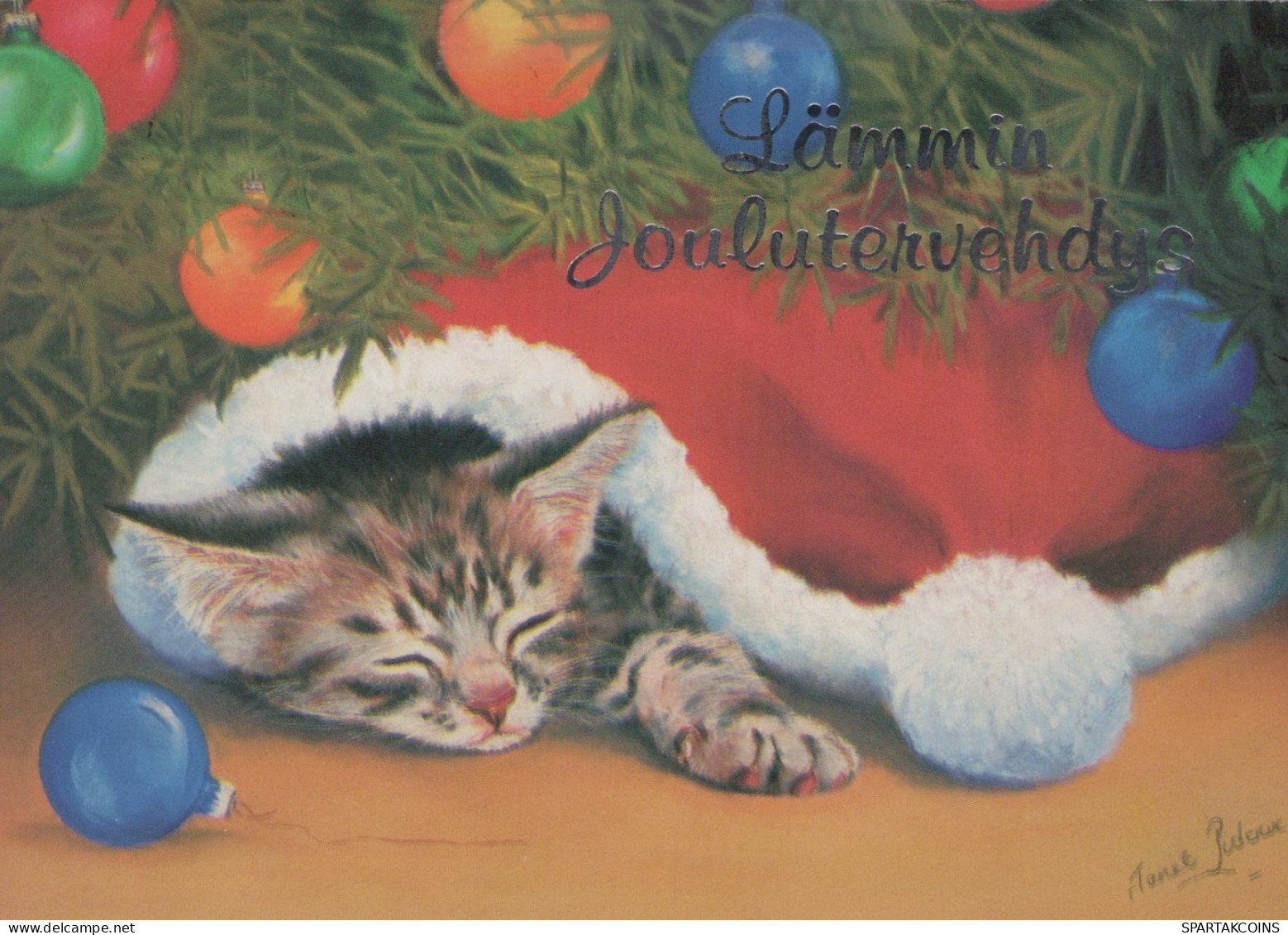 GATO GATITO Animales Vintage Tarjeta Postal CPSM #PAM458.ES - Cats