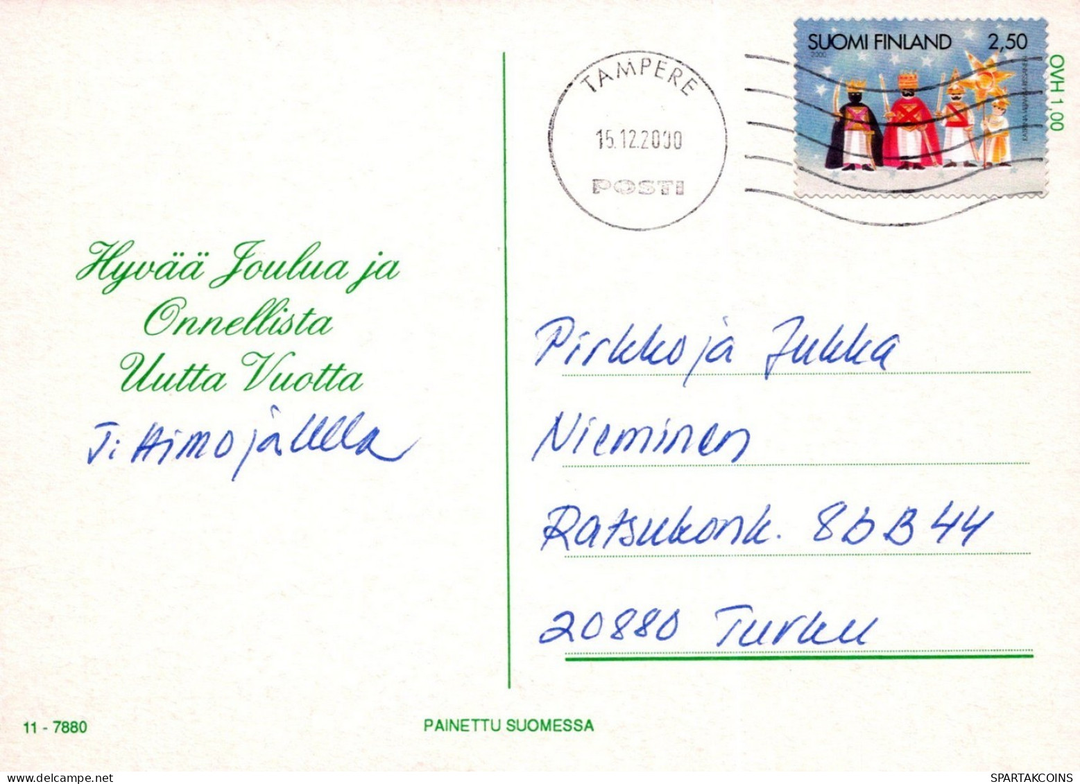 ÁNGEL NAVIDAD Vintage Tarjeta Postal CPSM #PAJ239.ES - Engelen