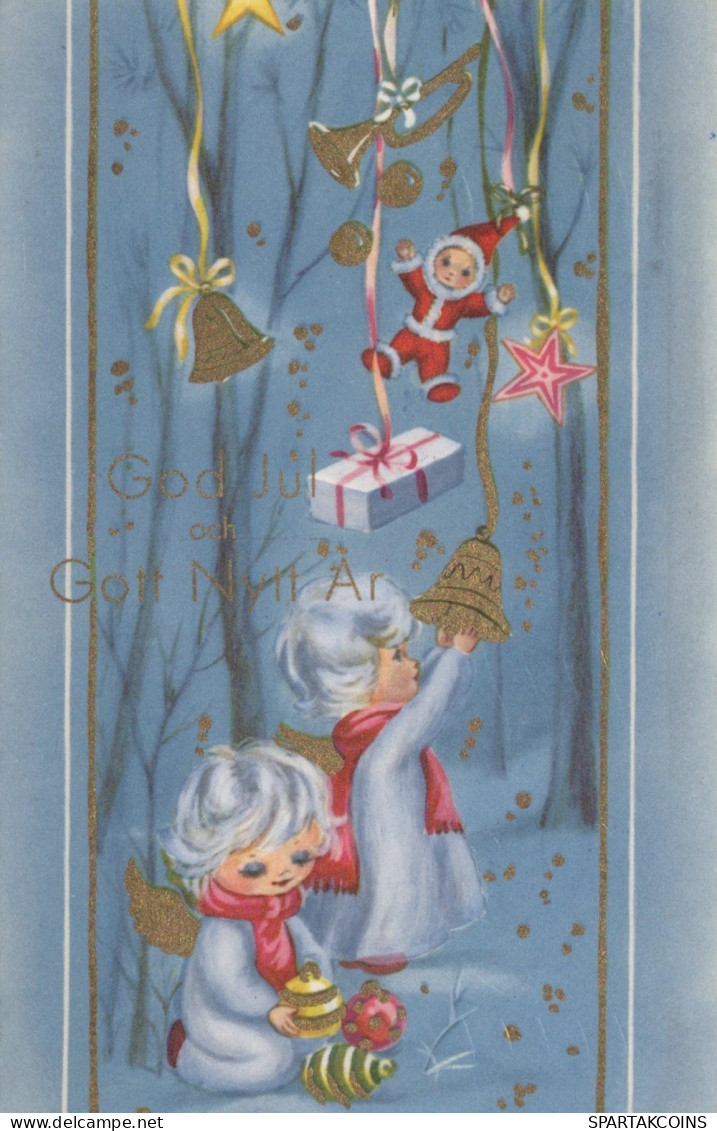 ÁNGEL NAVIDAD Vintage Tarjeta Postal CPSMPF #PAG784.ES - Engel