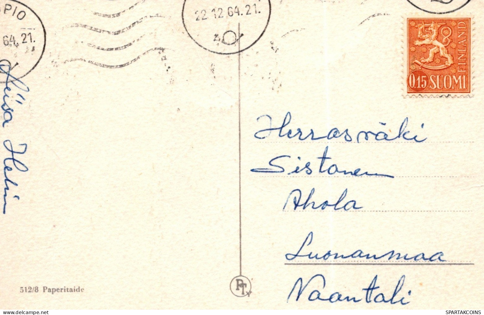 ÁNGEL NAVIDAD Vintage Tarjeta Postal CPSMPF #PAG848.ES - Engel