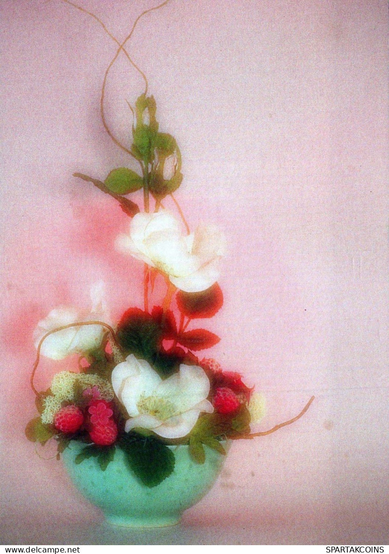 FLOWERS Vintage Ansichtskarte Postkarte CPSM #PBZ054.DE - Blumen