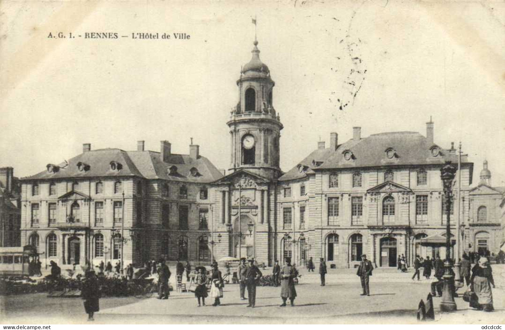 RENNES  L'Hotel De Ville Animée RV - Rennes