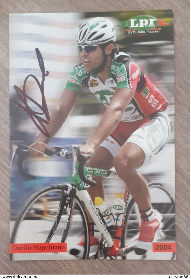 Autographe Danilo Napolitano LPR 2004 - Cycling