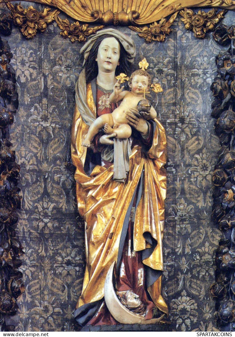 Jungfrau Maria Madonna Jesuskind Religion Vintage Ansichtskarte Postkarte CPSM #PBQ220.DE - Virgen Mary & Madonnas
