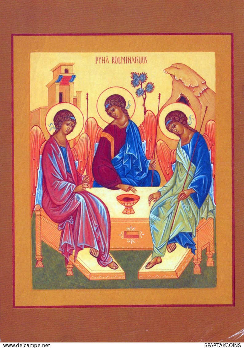MALEREI SAINTS Christentum Religion Vintage Ansichtskarte Postkarte CPSM #PBQ157.DE - Paintings, Stained Glasses & Statues