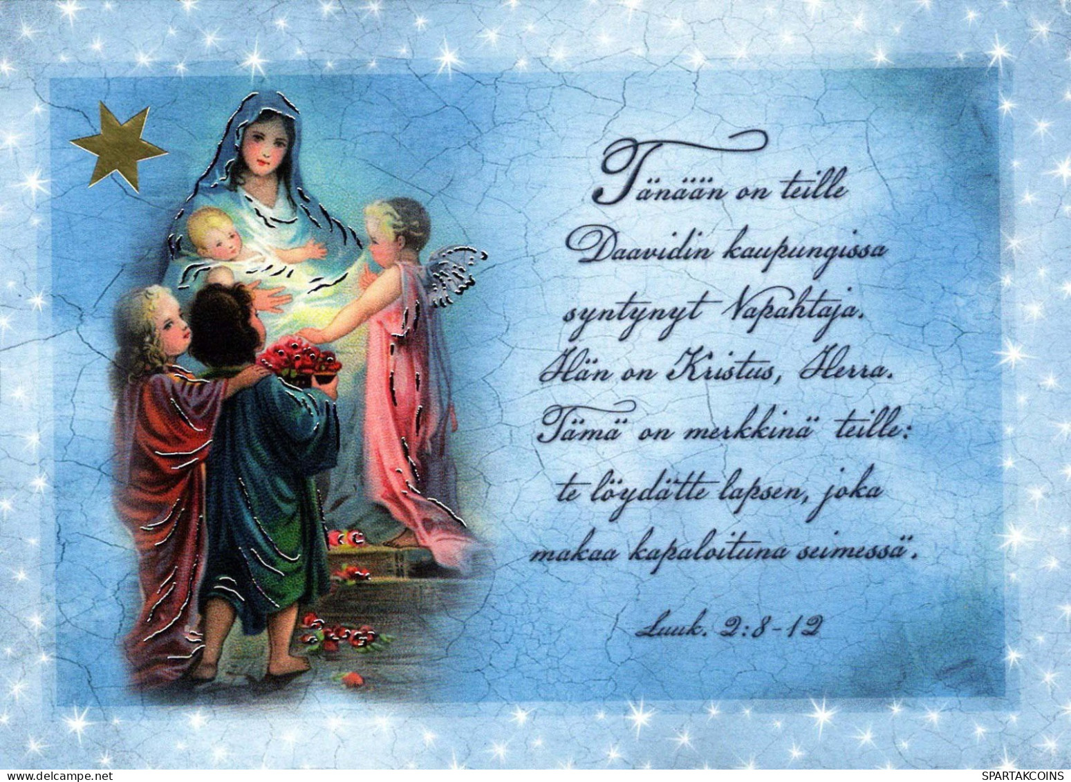 Jungfrau Maria Madonna Jesuskind Religion Vintage Ansichtskarte Postkarte CPSM #PBQ096.DE - Virgen Mary & Madonnas