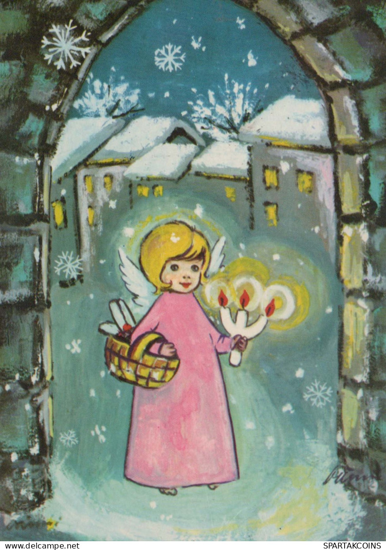 ENGEL Weihnachten Vintage Ansichtskarte Postkarte CPSM #PBP263.DE - Anges