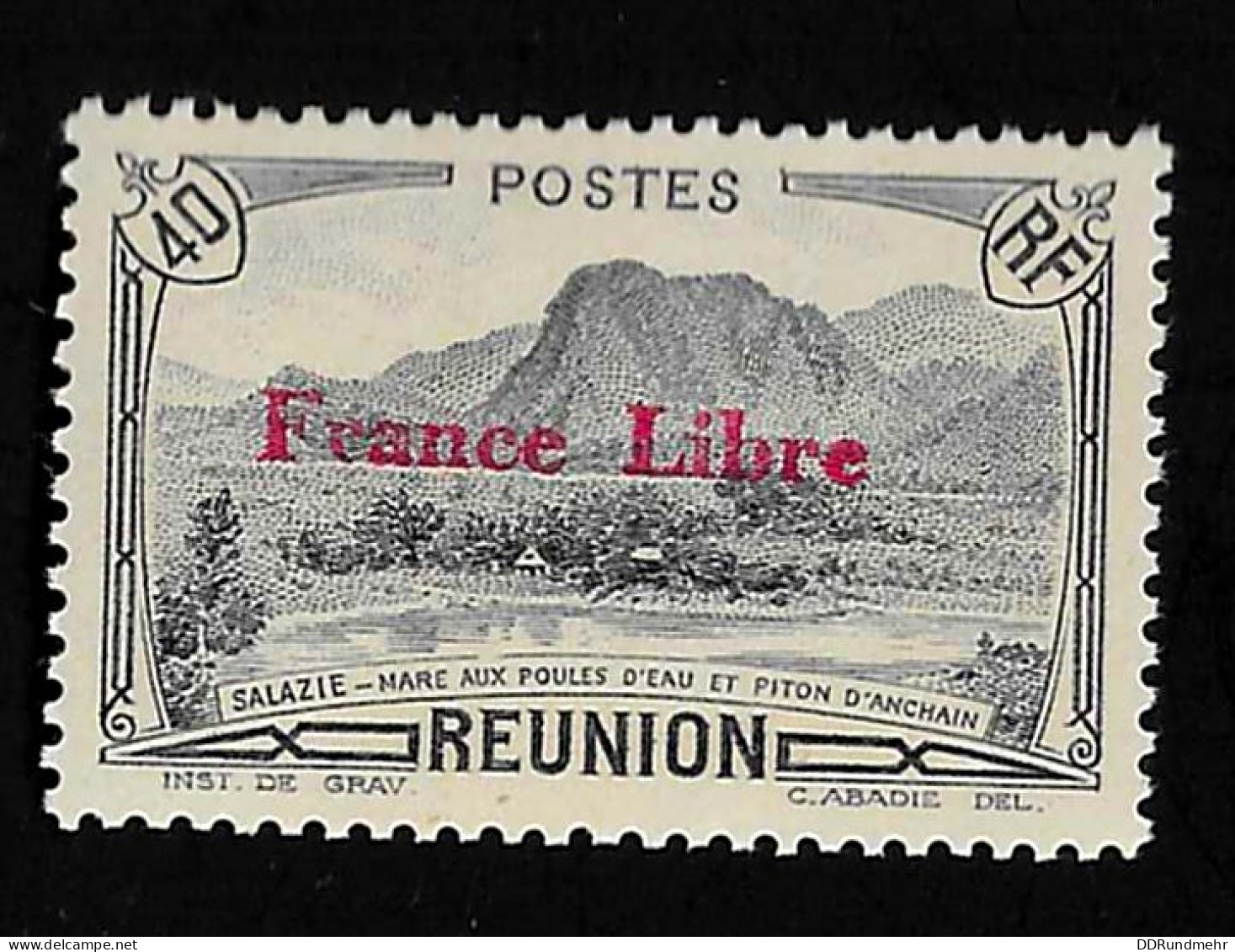 1943 Salazie  Michel RE 220 Stamp Number FR-RE 192 Yvert Et Tellier FR-RE 191 Stanley Gibbons RE 209 Xx MNH - Neufs