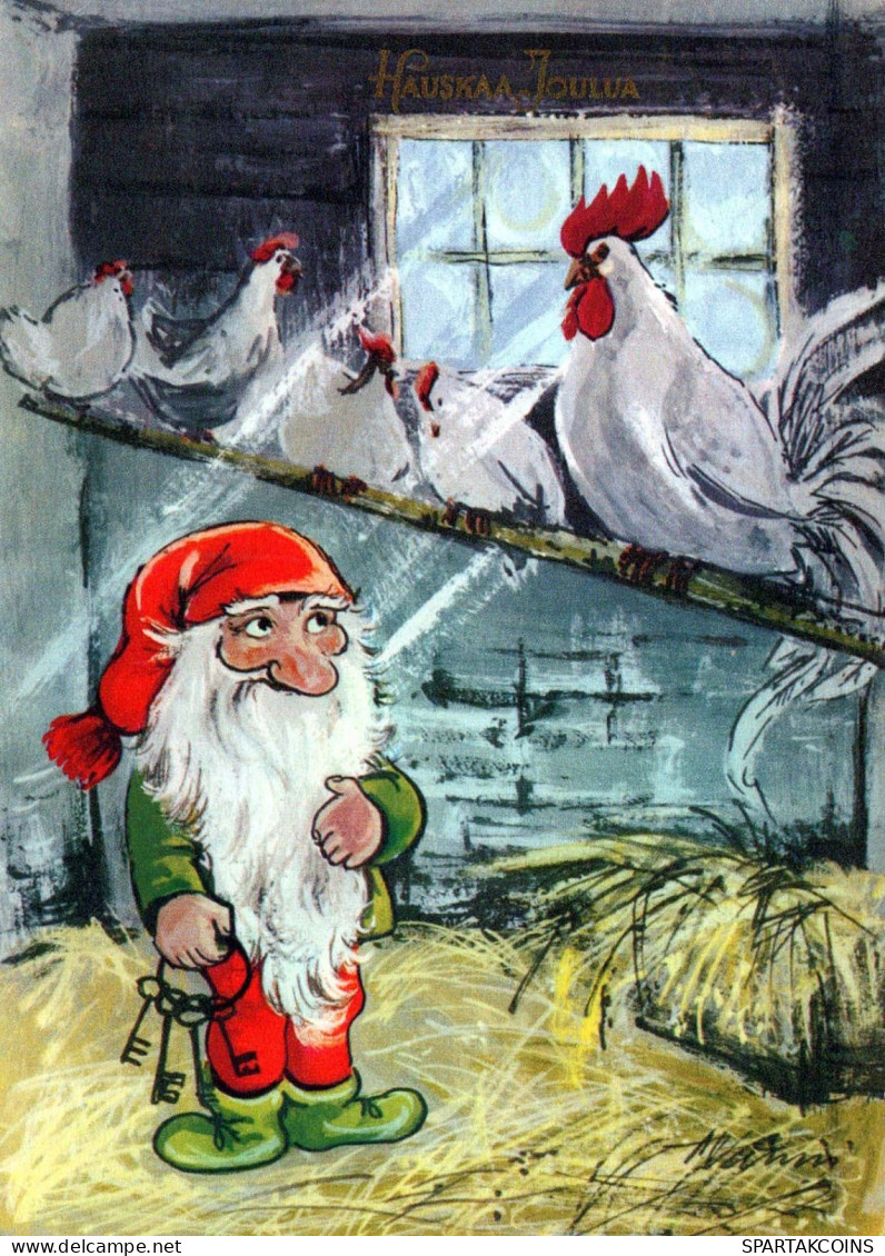 WEIHNACHTSMANN SANTA CLAUS Neujahr Weihnachten Vintage Ansichtskarte Postkarte CPSM #PBL211.DE - Santa Claus