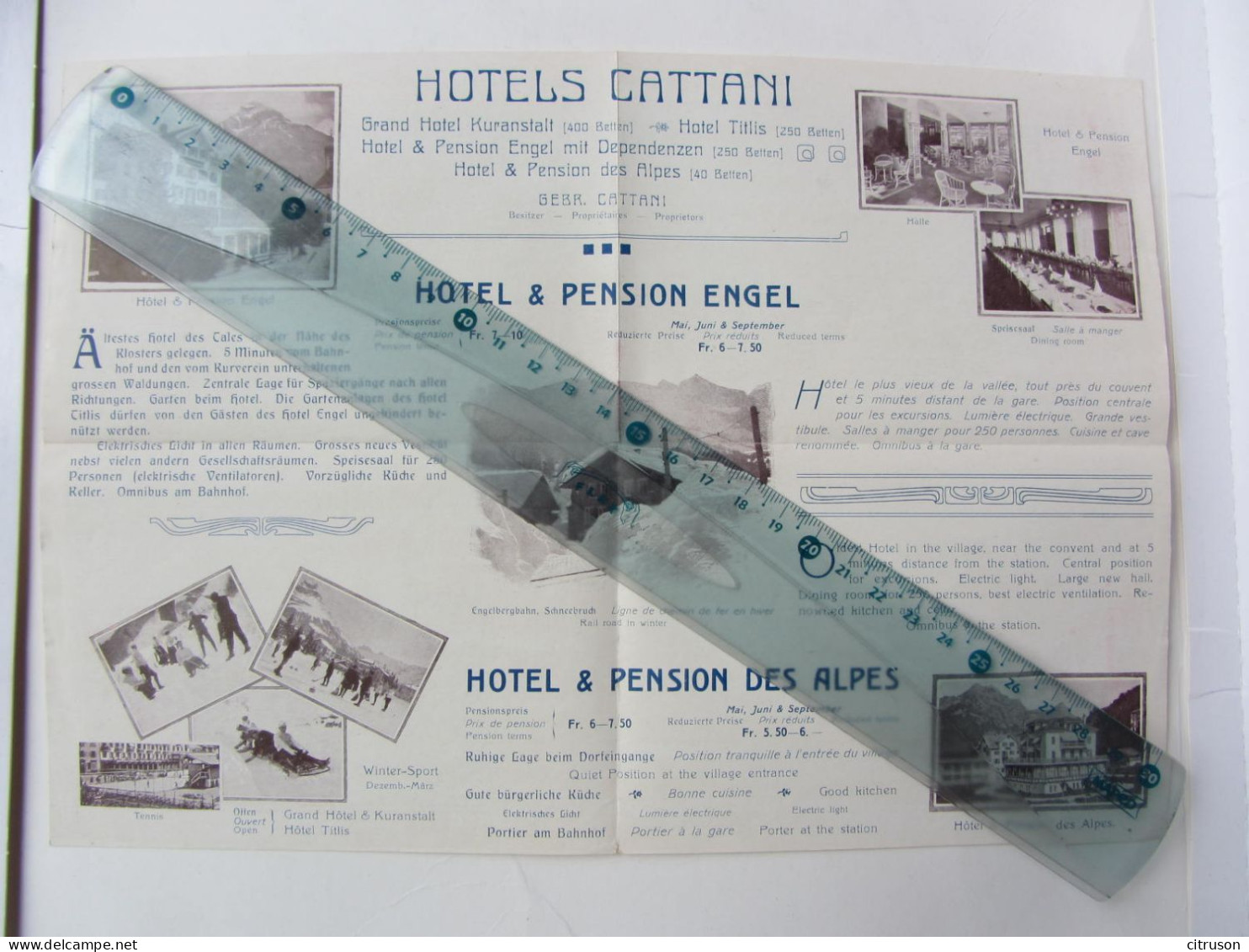 DEPLIANT TOURISTIQUE SUISSE ENGELBERG HOTELS SCHWEIZ - Tourism Brochures