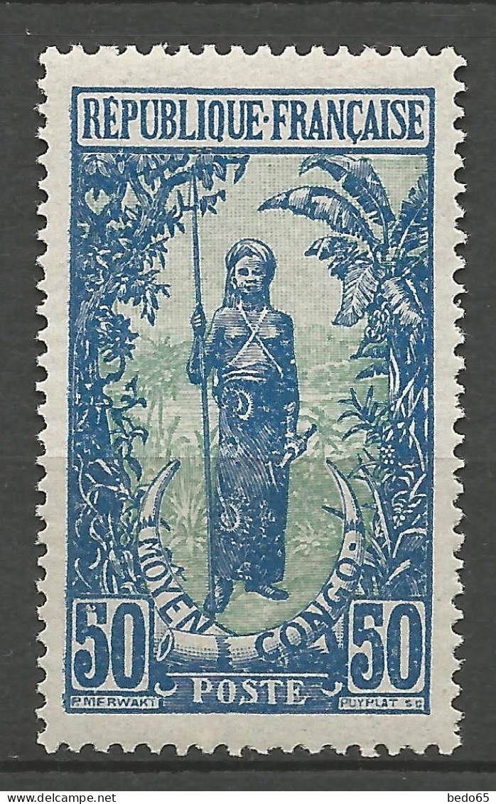 CONGO N° 71 Gom Coloniale NEUF**  SANS CHARNIERE NI TRACE  / Hingeless  / MNH - Unused Stamps