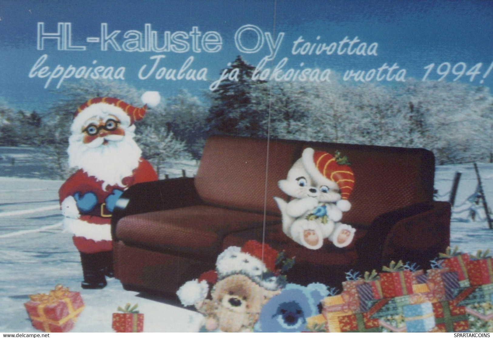 PÈRE NOËL NOËL Fêtes Voeux Vintage Carte Postale CPSM #PAK877.FR - Santa Claus