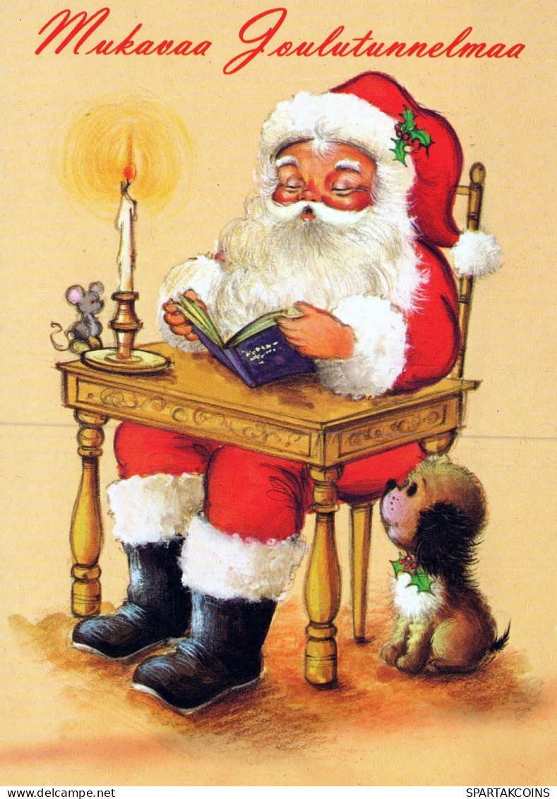 PÈRE NOËL NOËL Fêtes Voeux Vintage Carte Postale CPSM #PAK676.FR - Santa Claus