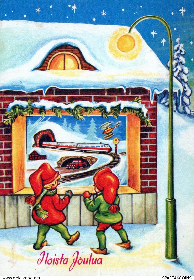 PÈRE NOËL NOËL Fêtes Voeux Vintage Carte Postale CPSM #PAK412.FR - Santa Claus