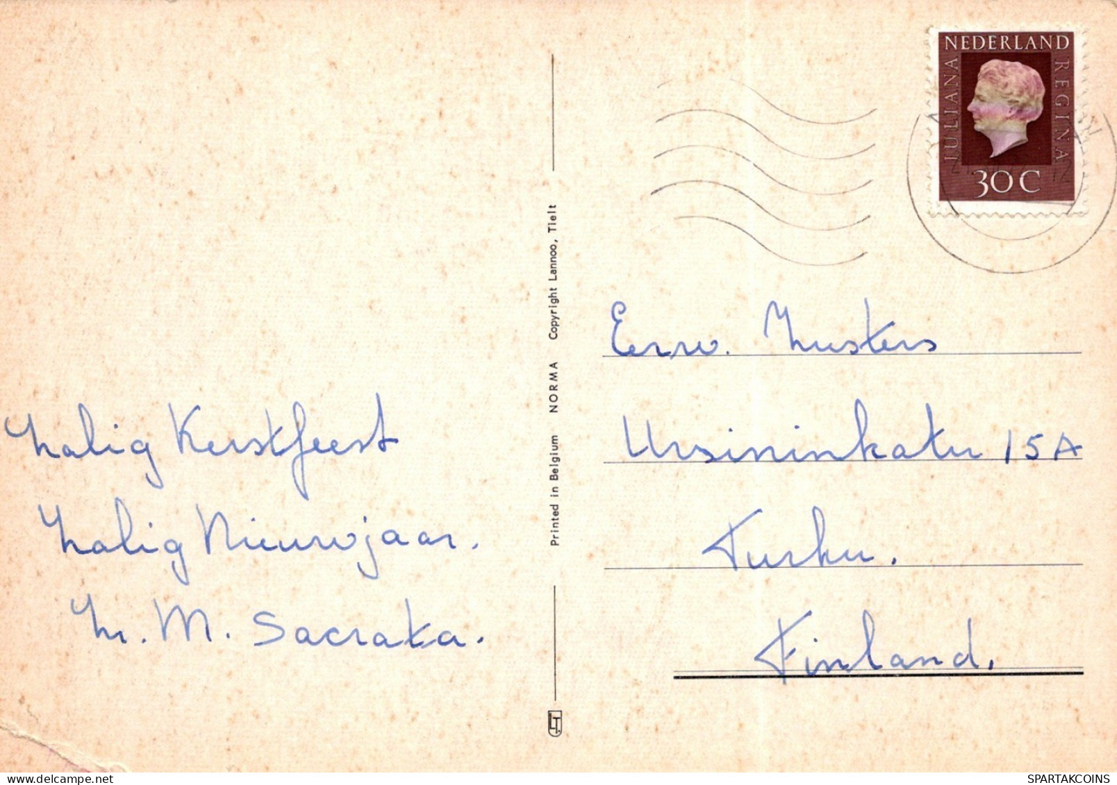 ANGE NOËL Vintage Carte Postale CPSM #PAH726.FR - Anges
