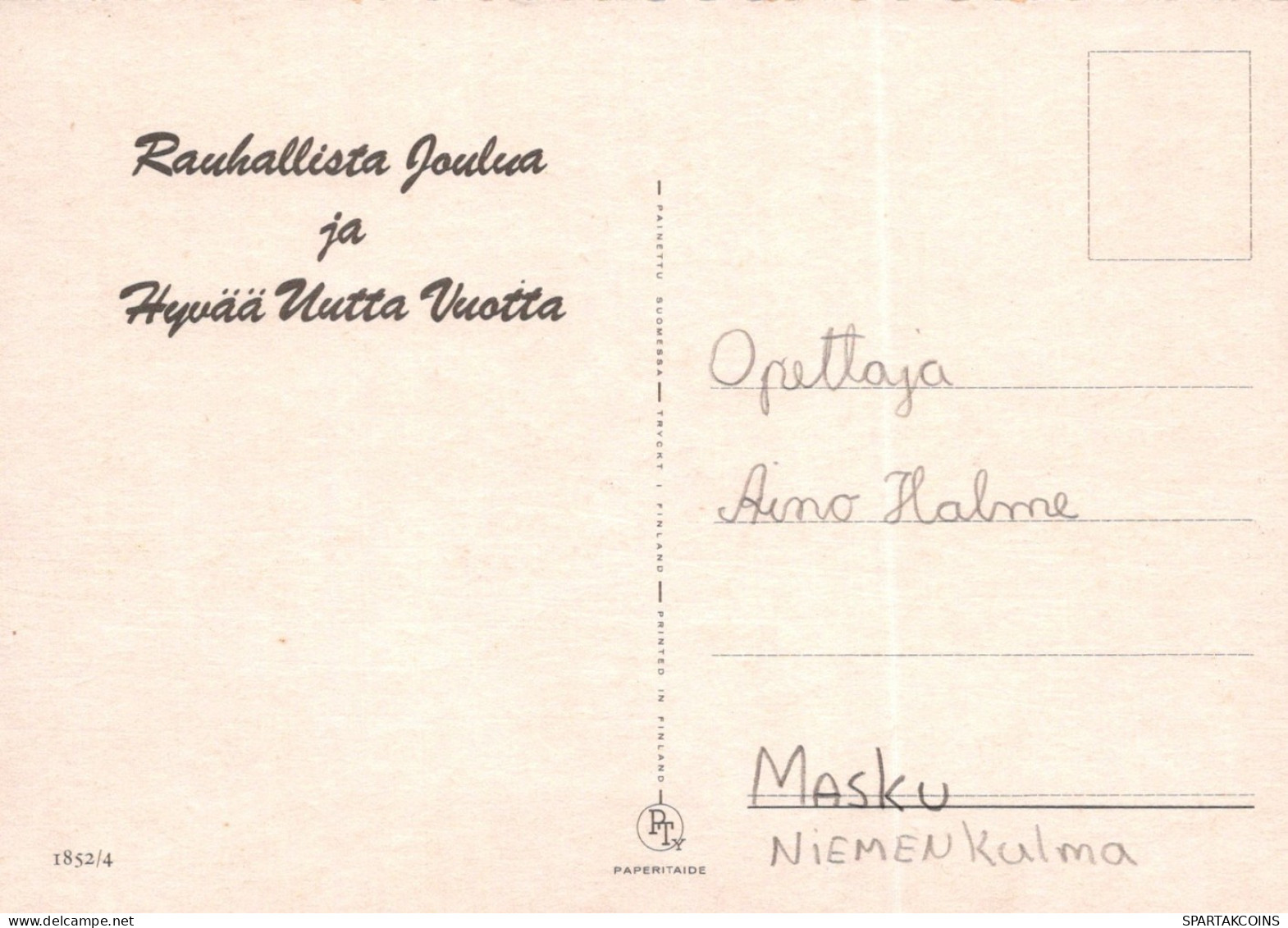 ANGE NOËL Vintage Carte Postale CPSM #PAH787.FR - Engel