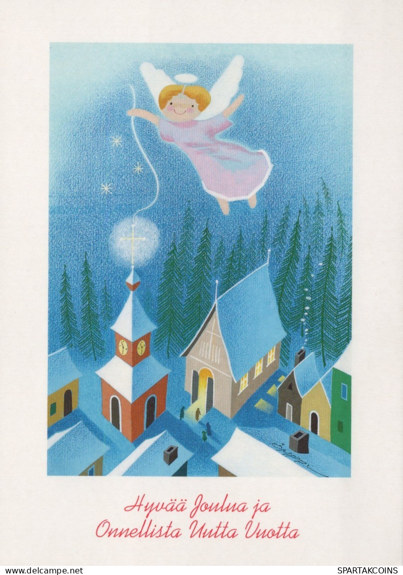 ANGE NOËL Vintage Carte Postale CPSM #PAH606.FR - Angels