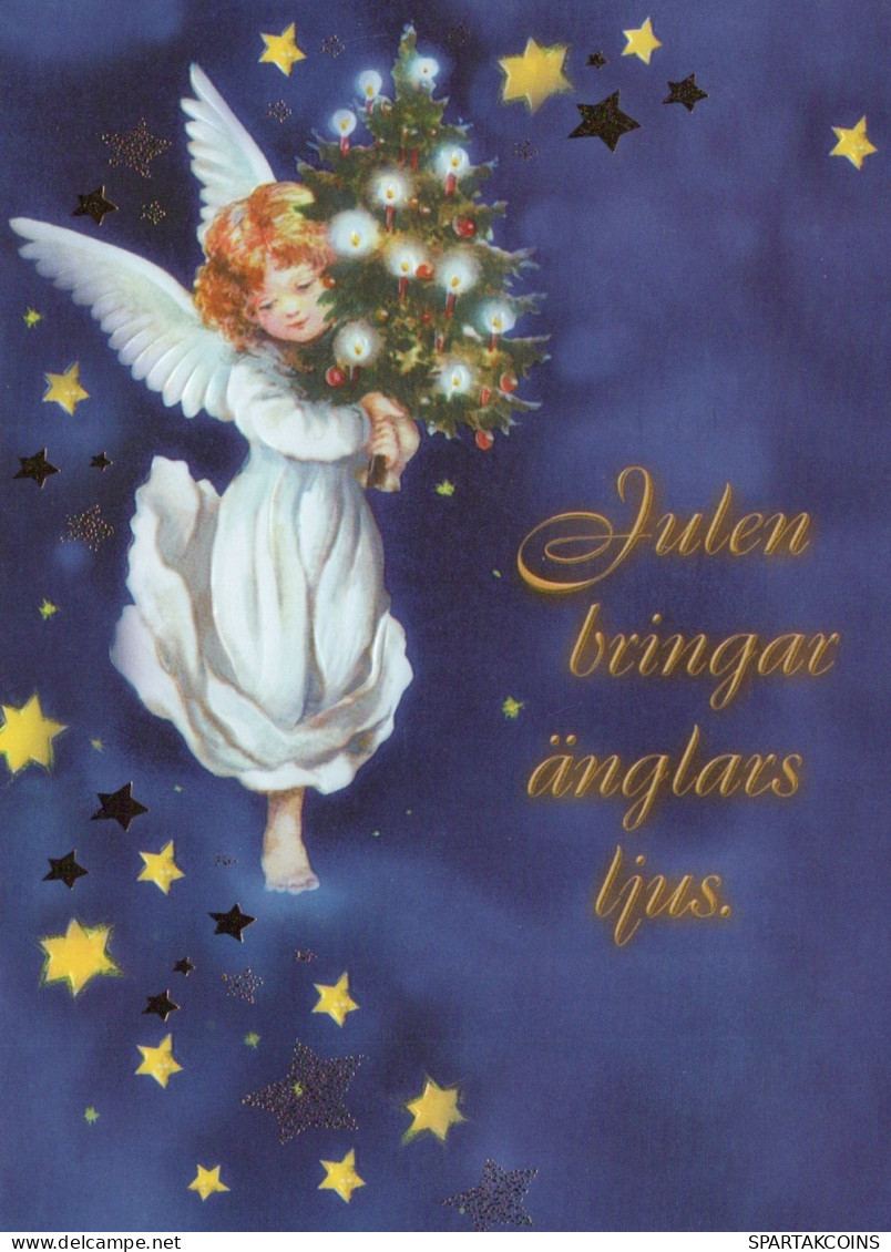 ANGE NOËL Vintage Carte Postale CPSM #PAH546.FR - Angeli