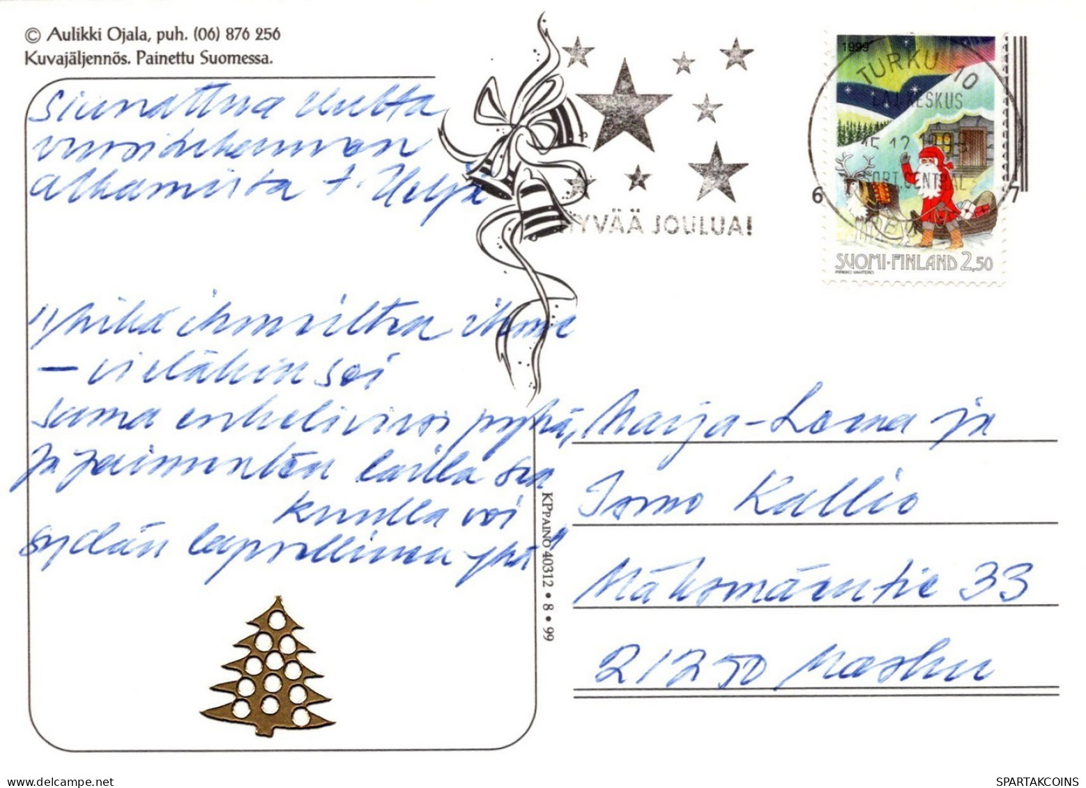 ANGE NOËL Vintage Carte Postale CPSM #PAG912.FR - Angeli