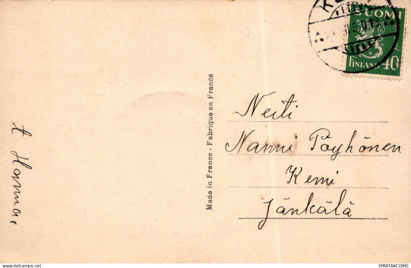 ÁNGEL NAVIDAD Vintage Antiguo Tarjeta Postal CPA #PAG652.ES - Anges