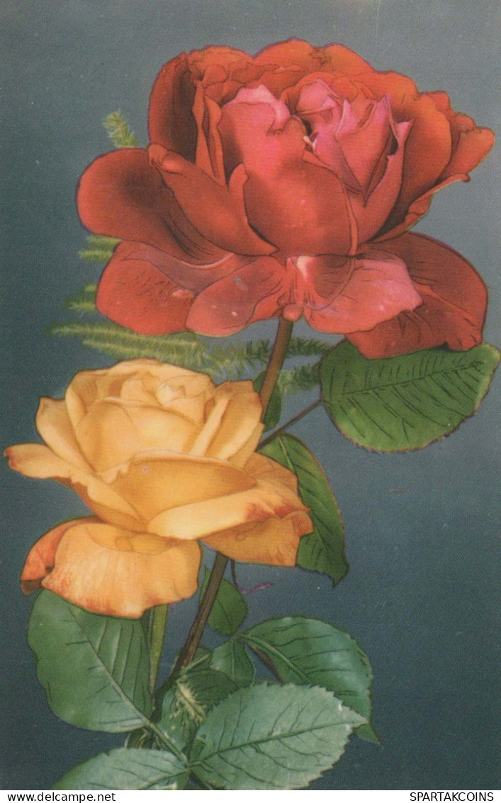 FLORES Vintage Tarjeta Postal CPA #PKE587.ES - Flowers
