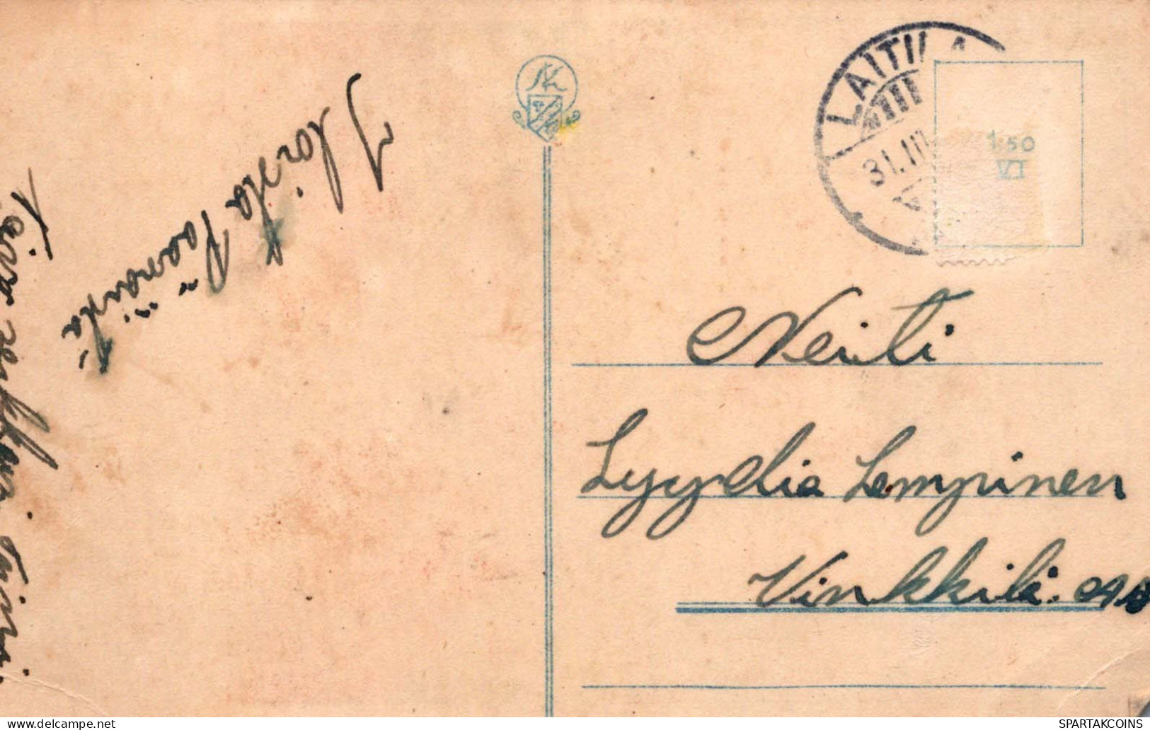PASCUA FLORES POLLO HUEVO Vintage Tarjeta Postal CPA #PKE458.ES - Pâques