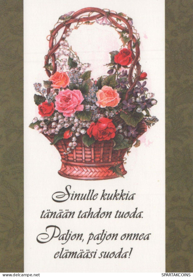 FLORES Vintage Tarjeta Postal CPSM #PBZ592.ES - Fleurs