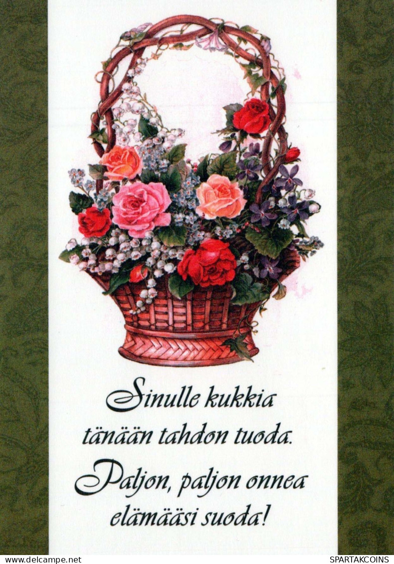 FLORES Vintage Tarjeta Postal CPSM #PBZ592.ES - Flores