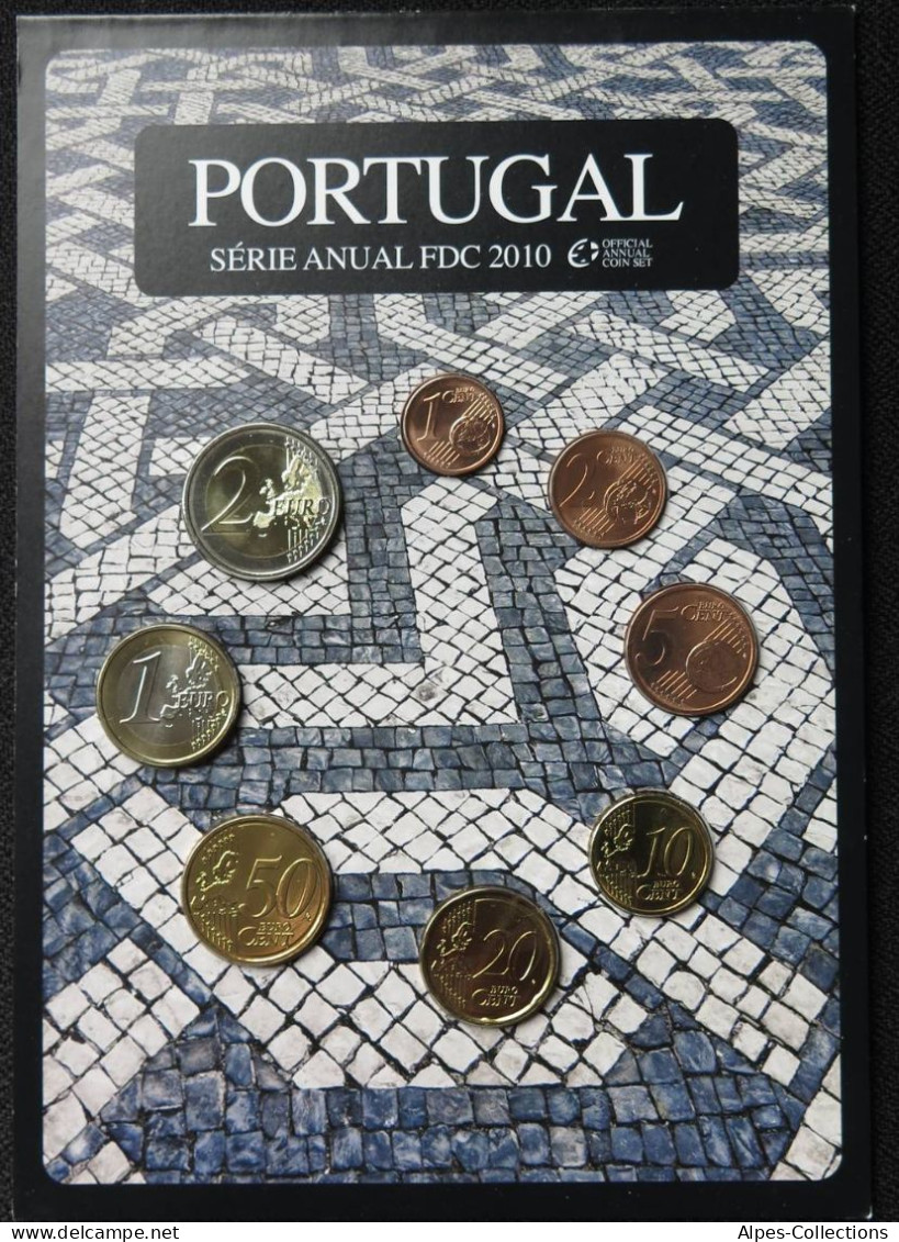 POX2010.2 - SERIE FDC PORTUGAL - 2010 - 1 Cent à 2 Euros - Portugal