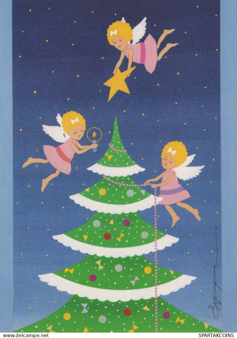 ÁNGEL Navidad Vintage Tarjeta Postal CPSM #PBP577.ES - Anges